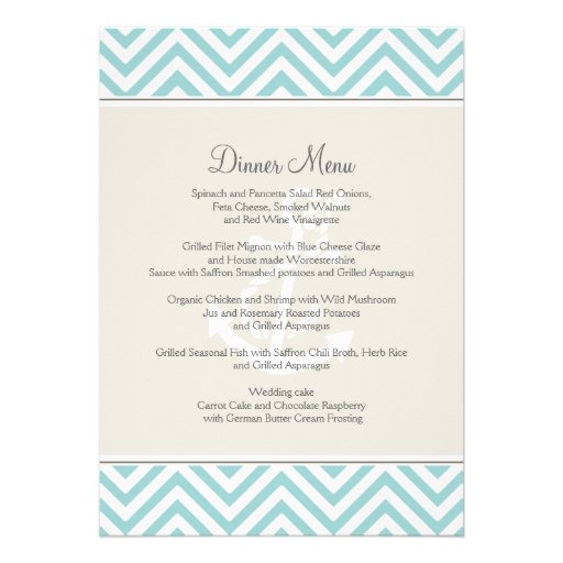Preppy Chevron Stripe Modern Monogrammed Name Custom Announcement