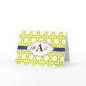 Preppy Customizable monogram stationery card card