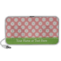 Preppy Daisy Doodle Speakers Personalized