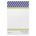 Preppy Lattice Stationery Design