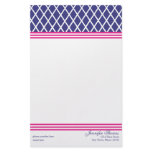 Preppy Lattice Custom Stationery