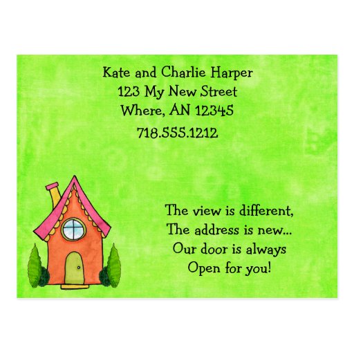 New Address Postcards, New Address Post Cards