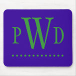 Preppy Monogram Mousepad