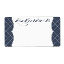 Preppy Pattern Address Label labels