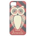 Preppy Pink Chevron Hoot Owl Customize iPhone 5 Cover