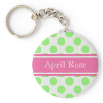 Preppy Polka Dot keychains