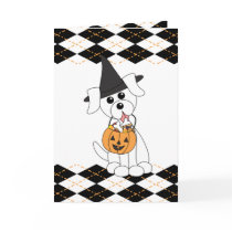 Preppy Puppy Halloween cards
