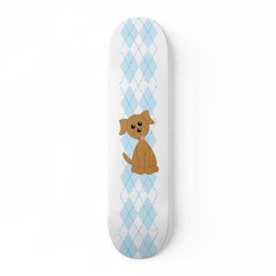 Preppy Puppy Skate Deck