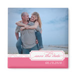 Preppy Save the Date Photo Magnet
