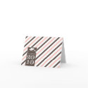 Preppy Striped Class of 2010 Note Card card