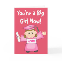 Preschool / Kindergarten Girl Graduation Card