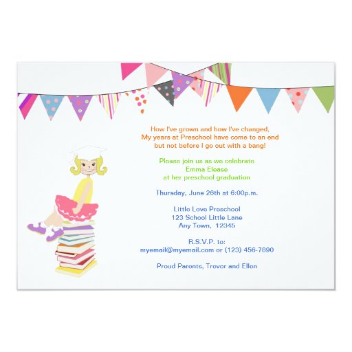 Preschool or Kindergarten Invitations | Zazzle