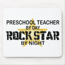 Preschool Rock Star by Night mousepads