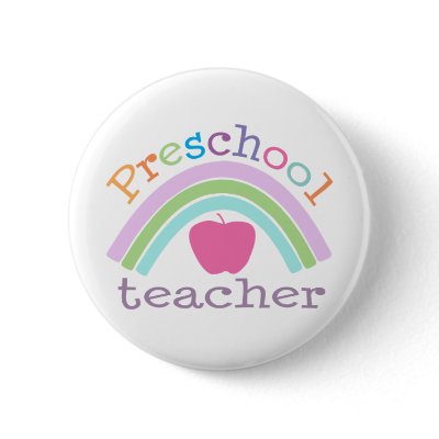 Preschool Teacher Rainbow Buttons by teachertees