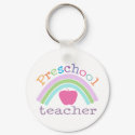 Preschool Teacher Rainbow keychains by teachertees Preschool Teacher Rainbow keychains