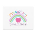 Preschool Teacher Rainbow postcards by teachertees Preschool Teacher Rainbow postcards