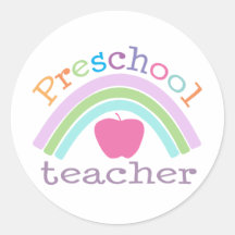 Preschool Teacher Rainbow Stickers