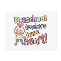 Preschool Teachers Have Heart postcards