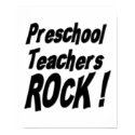 Preschool Teachers Rock! Poster Print