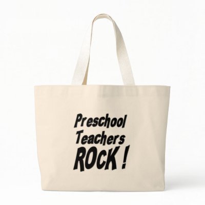 Preschool Teachers Rock! Tote Bag by TShirtDotCom