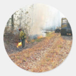 Prescribed burn at Chesapeake Marshlands National Stickers