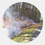 Prescribed Burn at Chesapeake Marshlands National Round Sticker