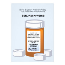 Prescription Bottle Pharmacist Graduation Invitati Custom Announcement