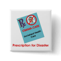 Prescription For Disaster Button by FlorArt Prescription For Disaster Button
