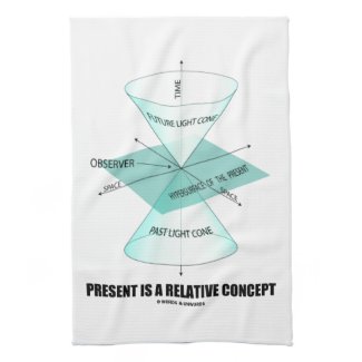Present Is A Relative Concept (Light Cone Physics) Towels