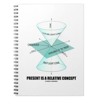 Present Is A Relative Concept (Light Cone Physics) Note Books