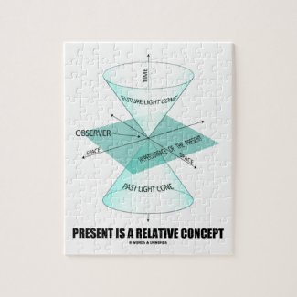 Present Is A Relative Concept (Light Cone Physics) Jigsaw Puzzles