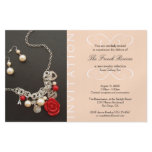 Present new luxury product elegant pink invitation flyers