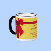 Present with Bow mugs