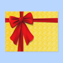 Present with Bow postcards