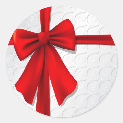 Present with Bow Sticker