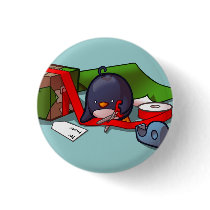 Present-Wrapping Penguin Button