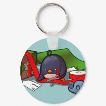 Present-Wrapping Penguin Keychain by Narugi Present-Wrapping Penguin Keychain