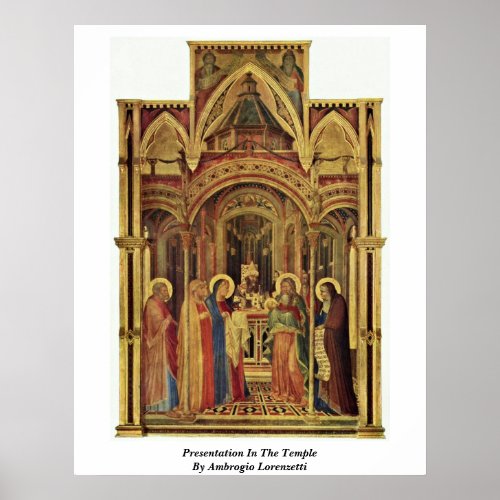 Presentation In The Temple By Ambrogio Lorenzetti Print