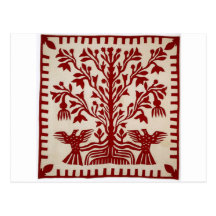Presentation quilt from Oahu, c. 1855-1887 Post Card