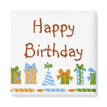 Presents - Happy Birthday magnets by myhome71 Presents - Happy Birthday magnets