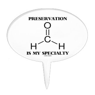 Preservation Is My Specialty Formaldehyde Molecule Cake Toppers