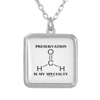Preservation Is My Specialty Formaldehyde Molecule Necklaces