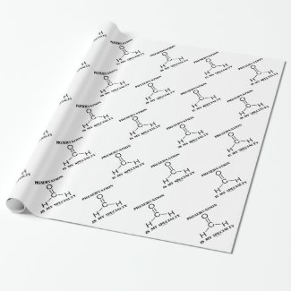 Preservation Is My Specialty Formaldehyde Molecule Wrapping Paper