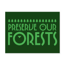 Preserve Our Forests postcards