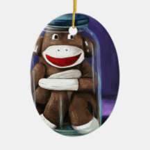 Preserving Childhood with Sock Monkey Christmas Ornaments