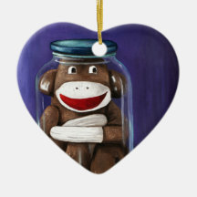 Preserving Childhood with Sock Monkey Ornaments