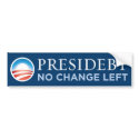 Presidebt - No Change Left Bumper Sticker bumper stickers by monkeyclown Presidebt - No Change Left Bumper Sticker bumper stickers
