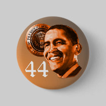 President 44 Barack Obama button by onthehanger President 44 Barack Obama button