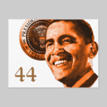 President 44 Barack Obama post card postcards