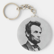 President Abraham Lincoln by Mathew B. Brady Keychain